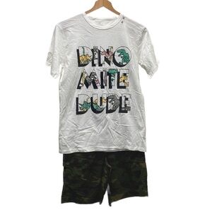 The childrens place & First wave boys set size 16 GUC white and green colors